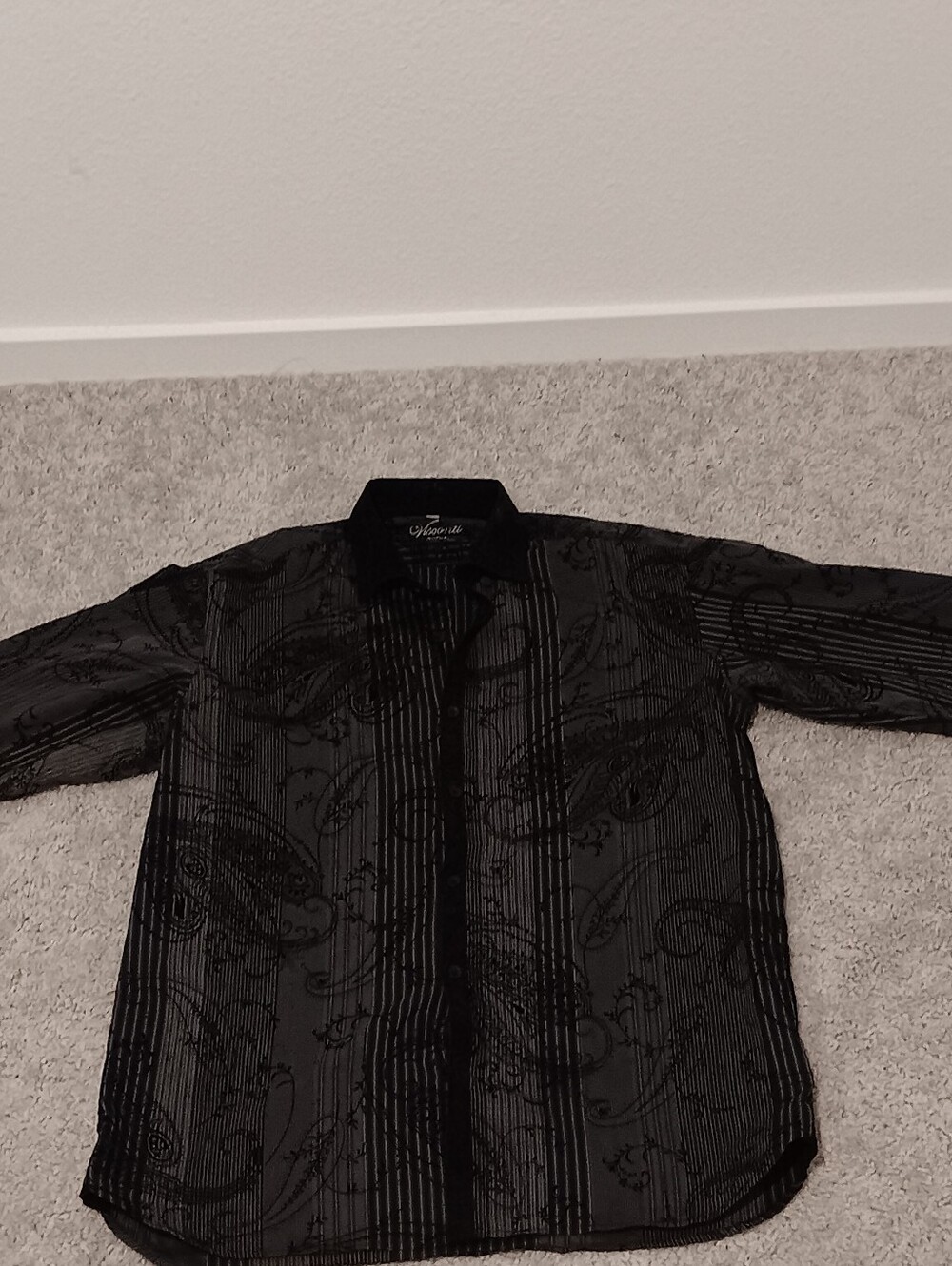Black Mens Designer Shirt